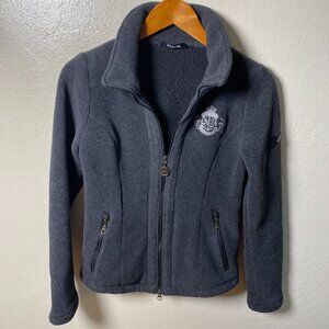 Pikeur Gray Fleece Zip Jacket Equestrian Riding Jacket Size 34